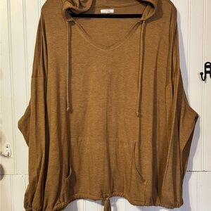 Maurices Brown Hoodie Sweatshirt Sz 3
